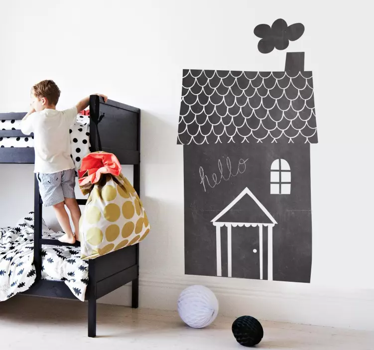 Kis ház tábla matrica - TenStickers