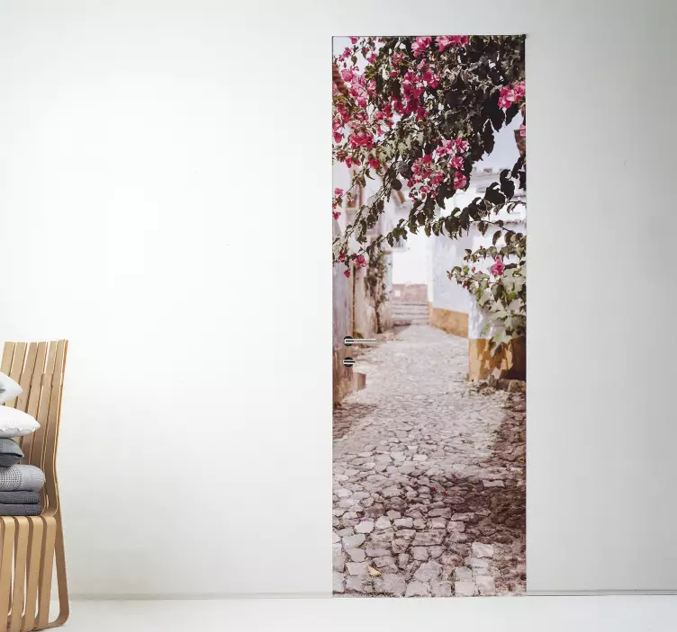 Kis utcaajtó vinil matrica - TenStickers