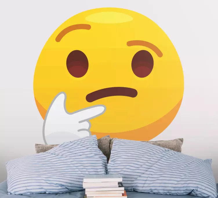 Kíváncsi emoji design matrica - TenStickers