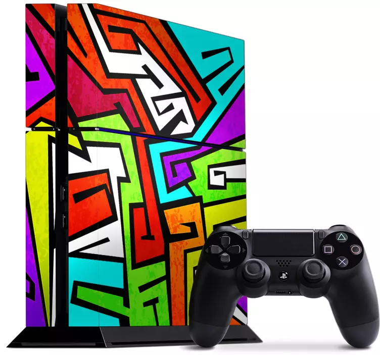 Klasszikus graffiti ps4 matrica - TenStickers