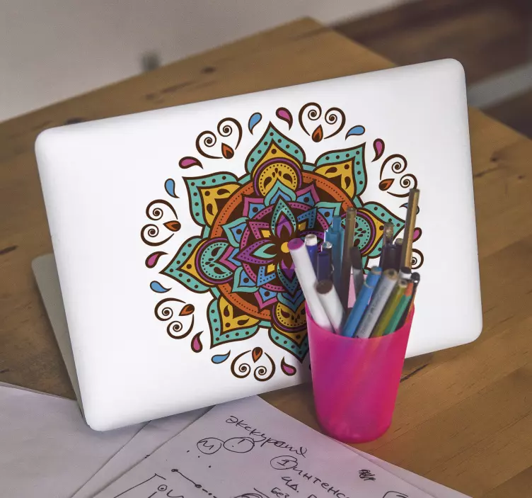 Klasszikus mandala laptop matrica - TenStickers