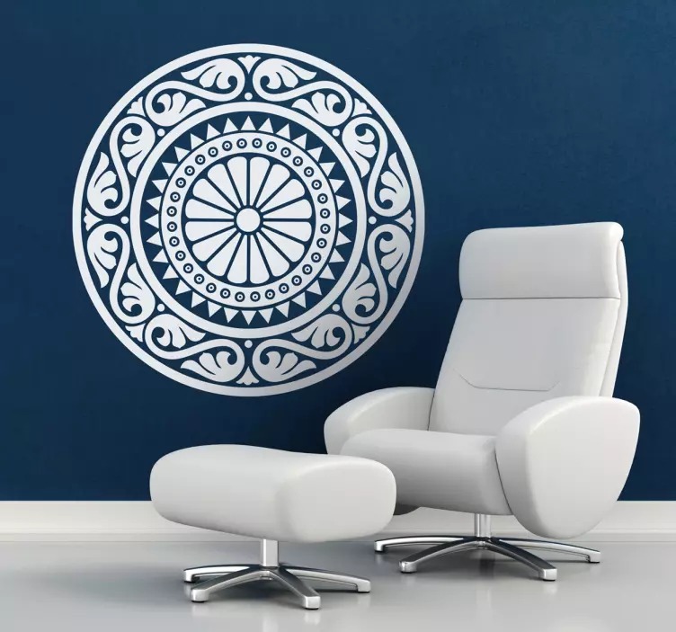 Klasszikus rozetta mandala falmatrica - TenStickers