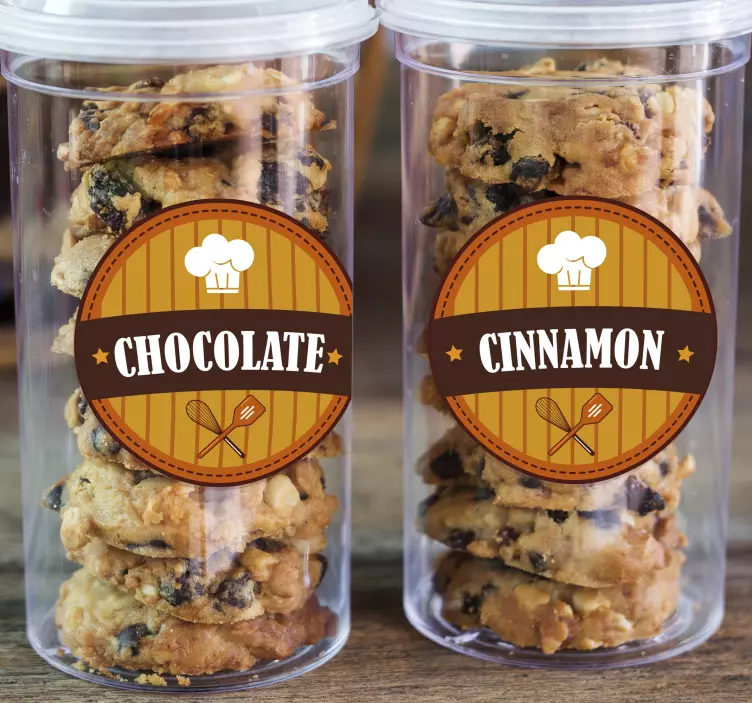 Konyhai címkék élelmiszer matricák - TenStickers