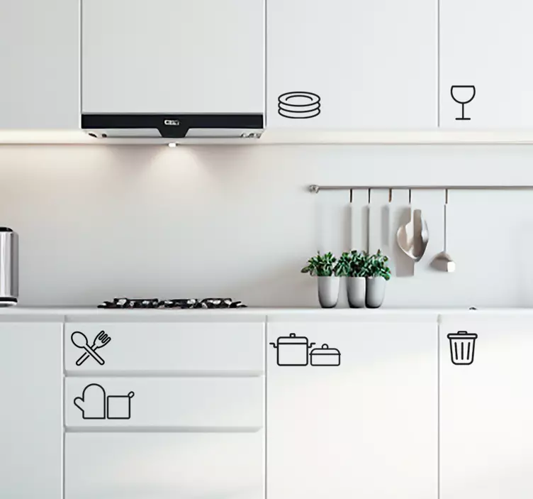 Konyhai matrica iconos para cocina - TenStickers