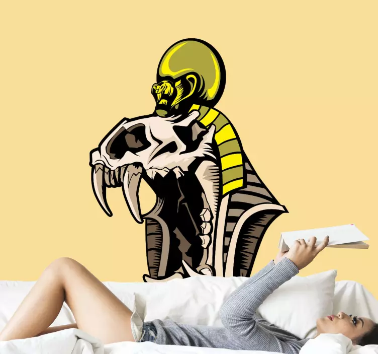 Koponya kobra design erdei állatok falmatrica - TenStickers