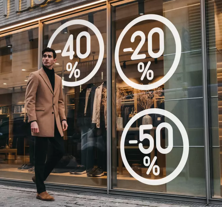 Kör akciós banner matrica - TenStickers