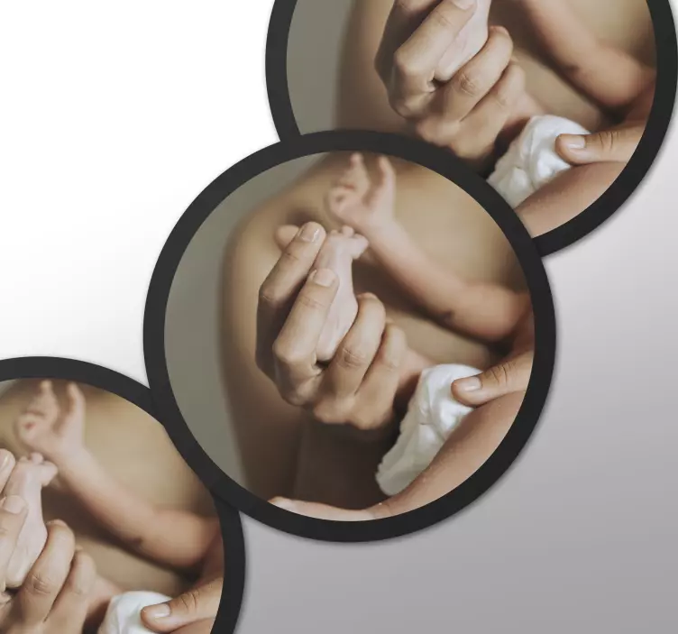 Kör alakú képfeltöltési ikonok Matrica Készletek - TenStickers