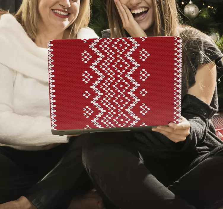 Kötött mintás borító Matrica laptophoz - TenStickers