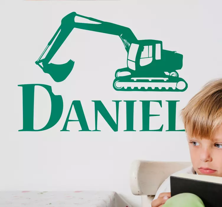 Kotrógép szöveges matrica - TenStickers