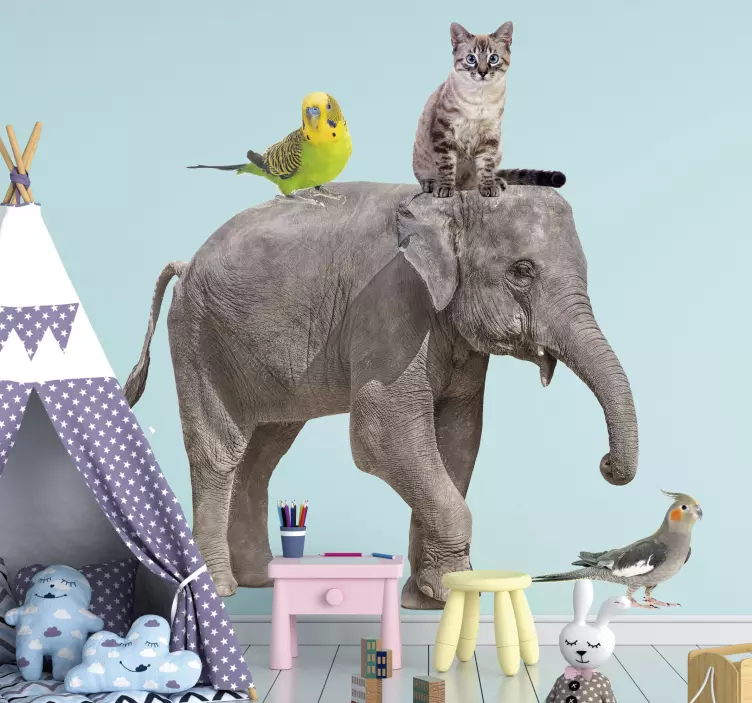 Különféle állatok vadállati matrica - TenStickers