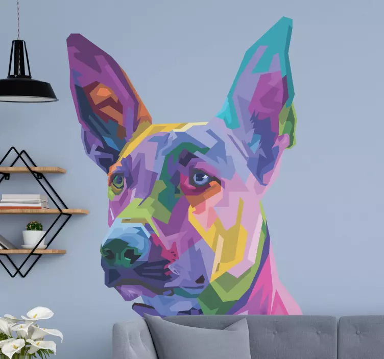 Kutya malinois macska vinyl matrica - TenStickers