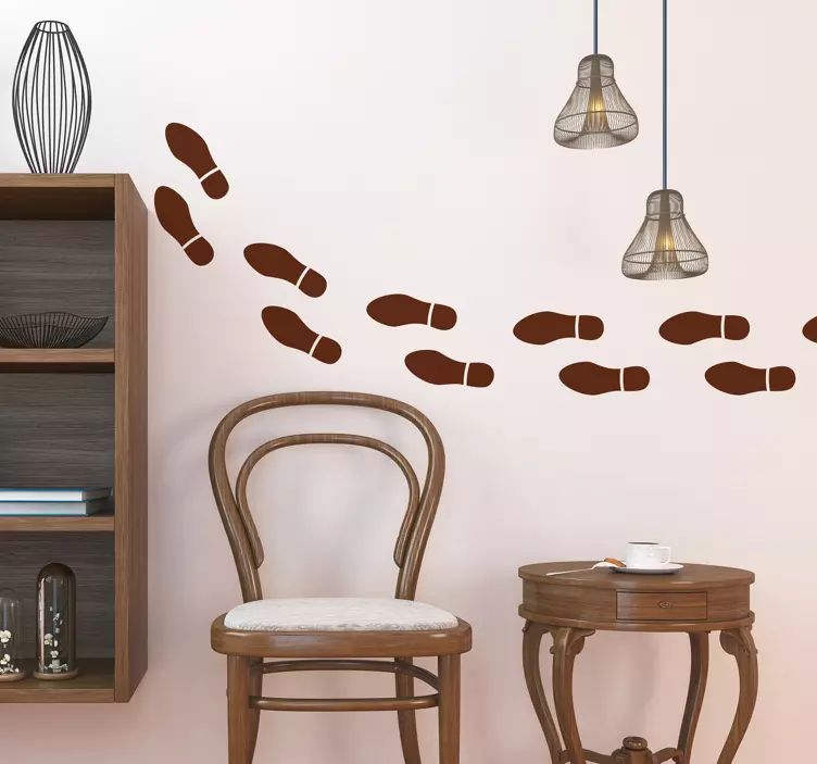 Lábnyomok falmatrica - TenStickers