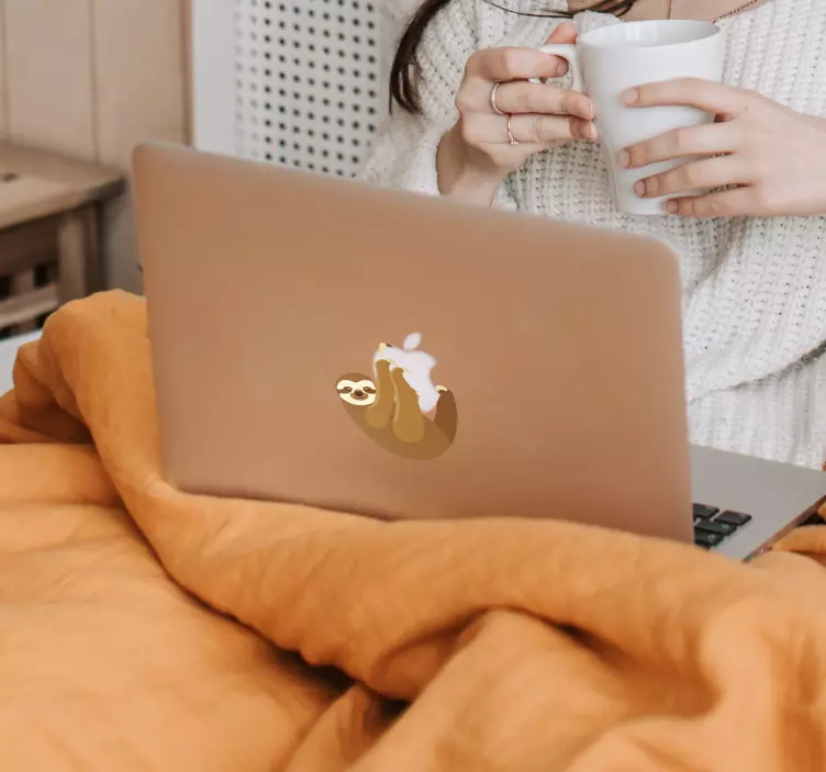 Lajhár macbook vadállat matrica - TenStickers