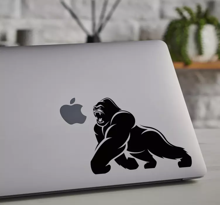 Laptop matrica gorilla - TenStickers