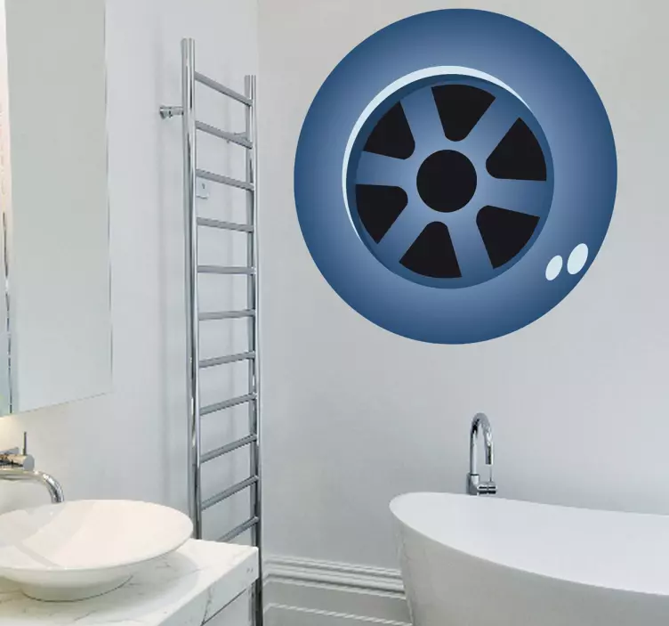 Lefolyó fal matrica - TenStickers