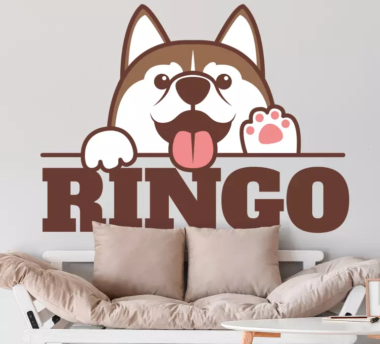 Csodálatos kutya kandikál matrica - TenStickers