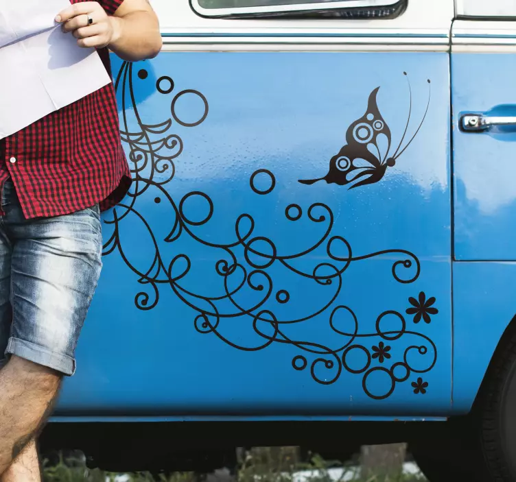 Lepkék autós vinyl matrica - TenStickers