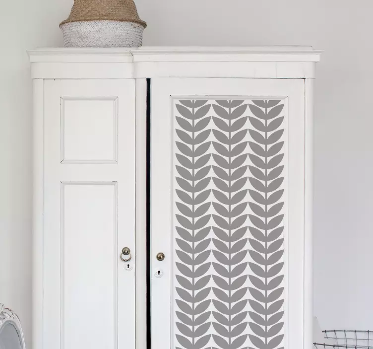 Levelek mintás bútor matrica - TenStickers