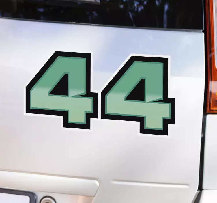 Lewis hamilton 44 autómatrica - TenStickers