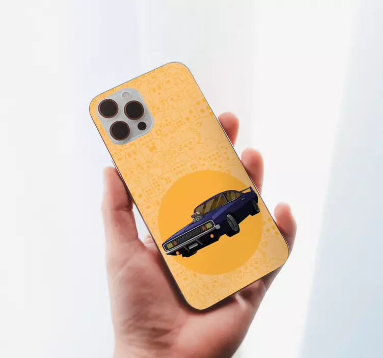 Lila izomautó Matrica Iphone - TenStickers