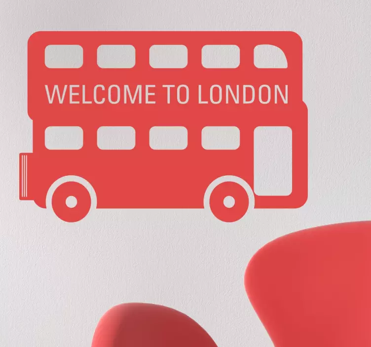 Londoni busz londoni falmatrica - TenStickers