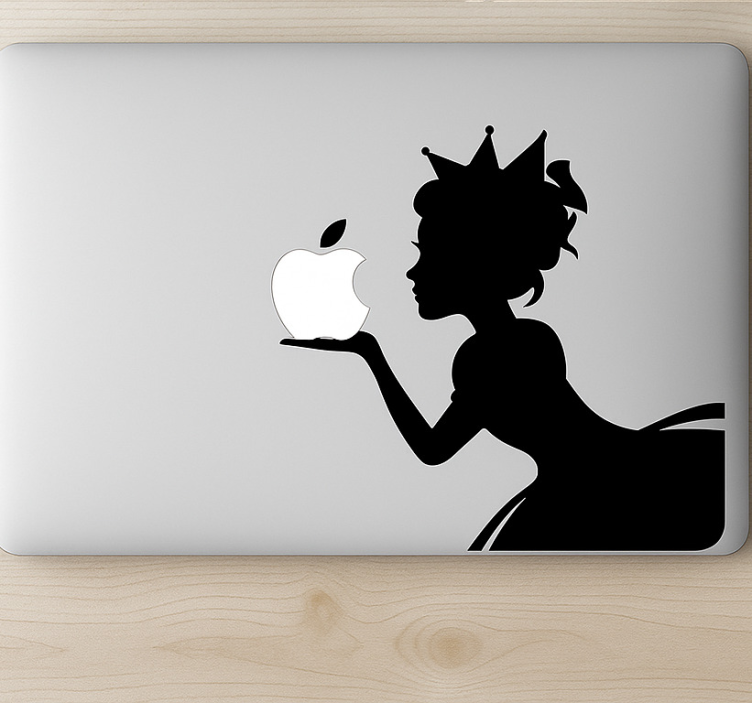 Macbook hercegnő Laptop matrica - TenStickers
