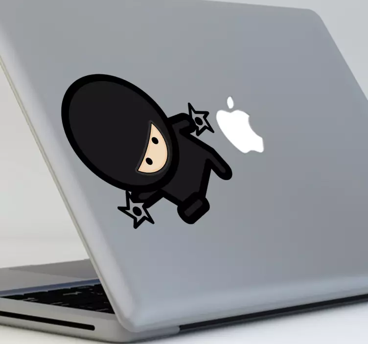 Macbook matrica ninja shuriken - TenStickers