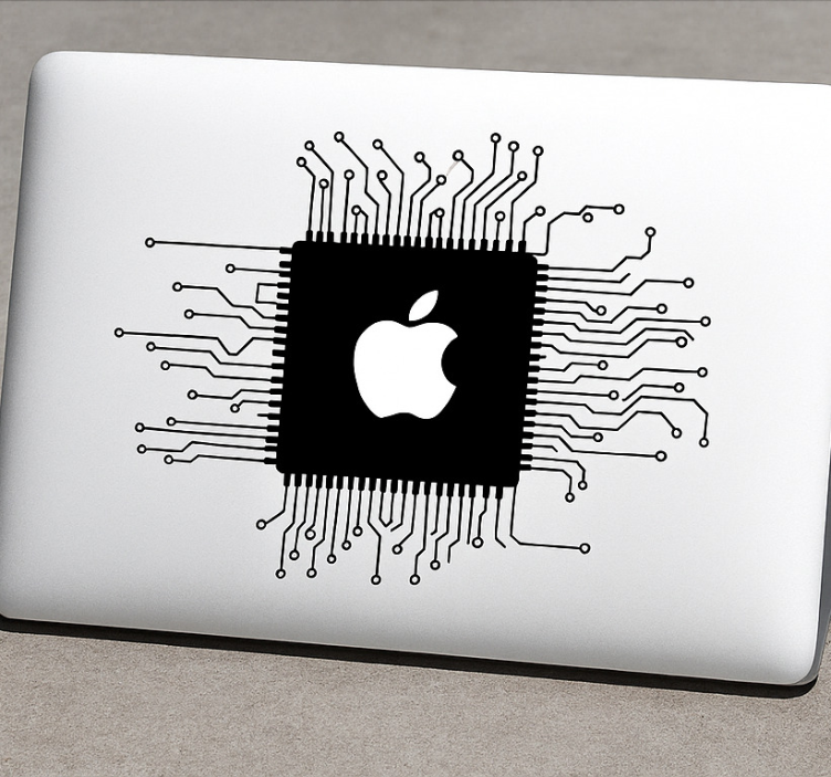 Macbook technológiai web Laptop matrica - TenStickers