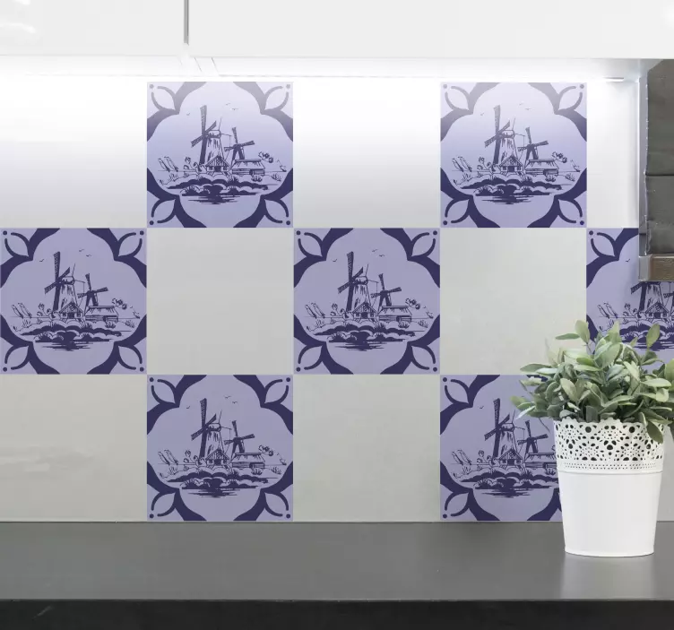 Malmok a tengeri cserép matricán - TenStickers