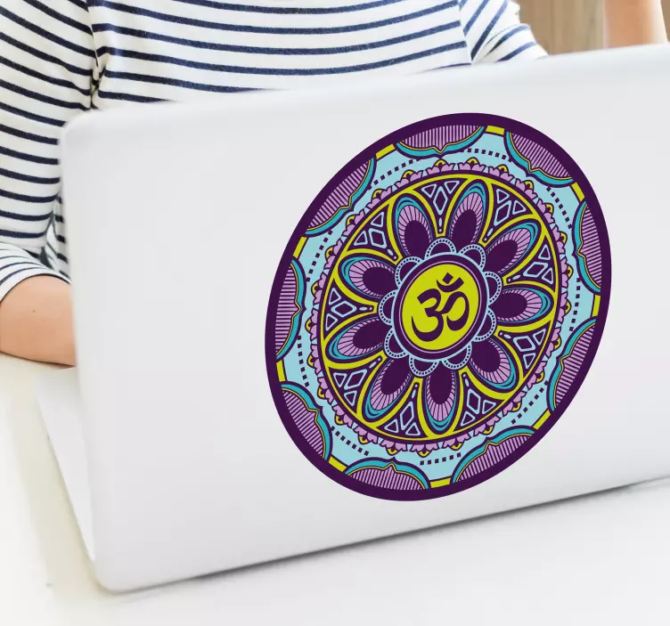 Mandala notebook laptop matrica - TenStickers