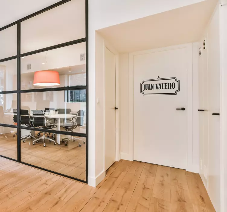 Matrica Ajtók etiqueta nombre - TenStickers