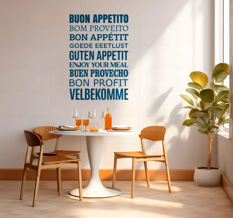 Matrica fal Élvezd az étkezést! - TenStickers