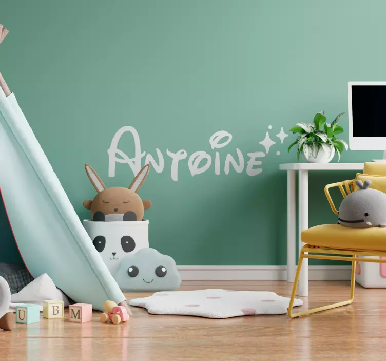 Matrica Gyerekszobák név csillagokkal - TenStickers