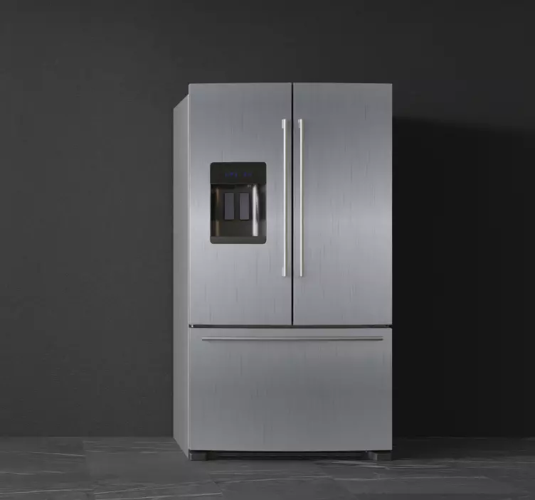 Matrica Hűtő vinilo nevera acero - TenStickers