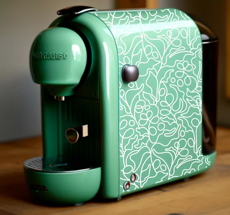 Matrica Készülékek absztrakt kávé növény - TenStickers