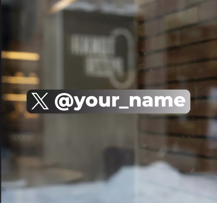 Matrica kirakat ikon személyre szabott X Twitter - TenStickers