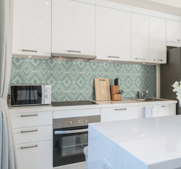 Matrica konyha geometrikus art deco minta - TenStickers