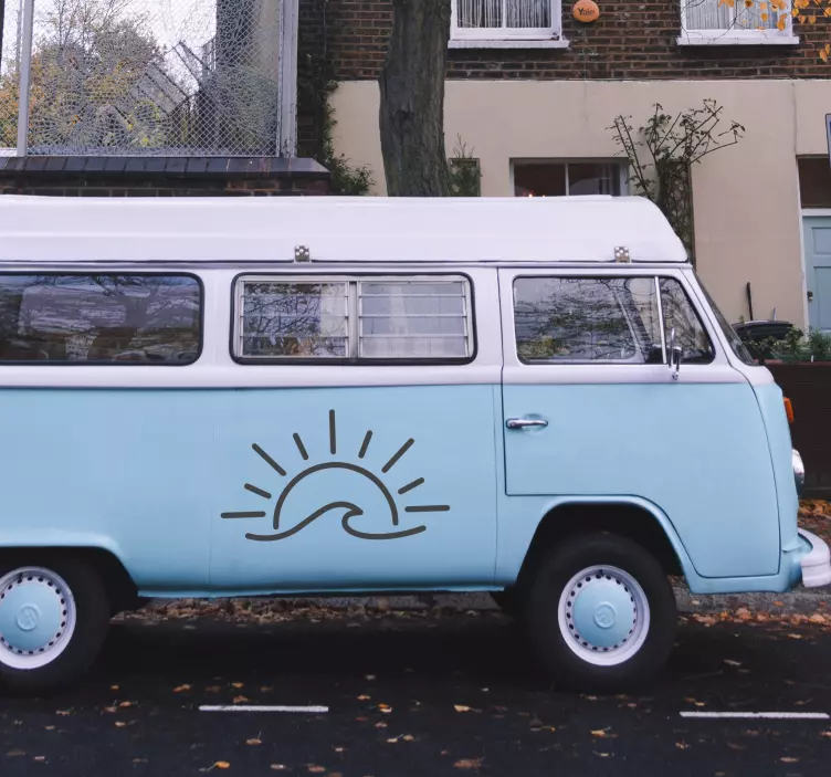 Matrica Lakókocsik naphullám - TenStickers