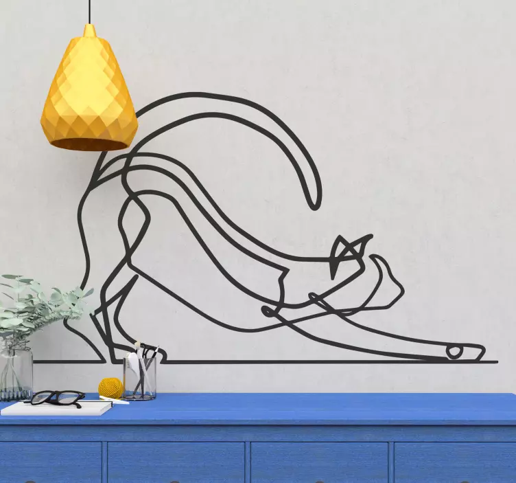 Minimalista macska matrica - TenStickers