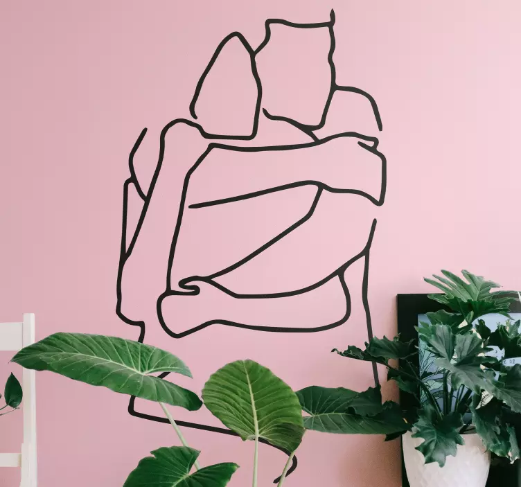 Minimalista szerelmi szerelem matrica - TenStickers