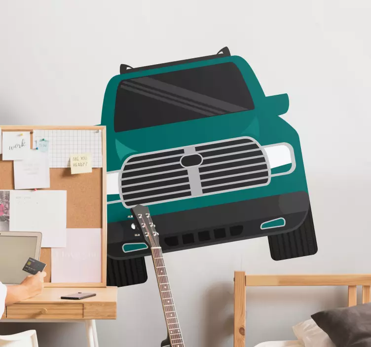 Modern pick up teherautó autó matrica - TenStickers