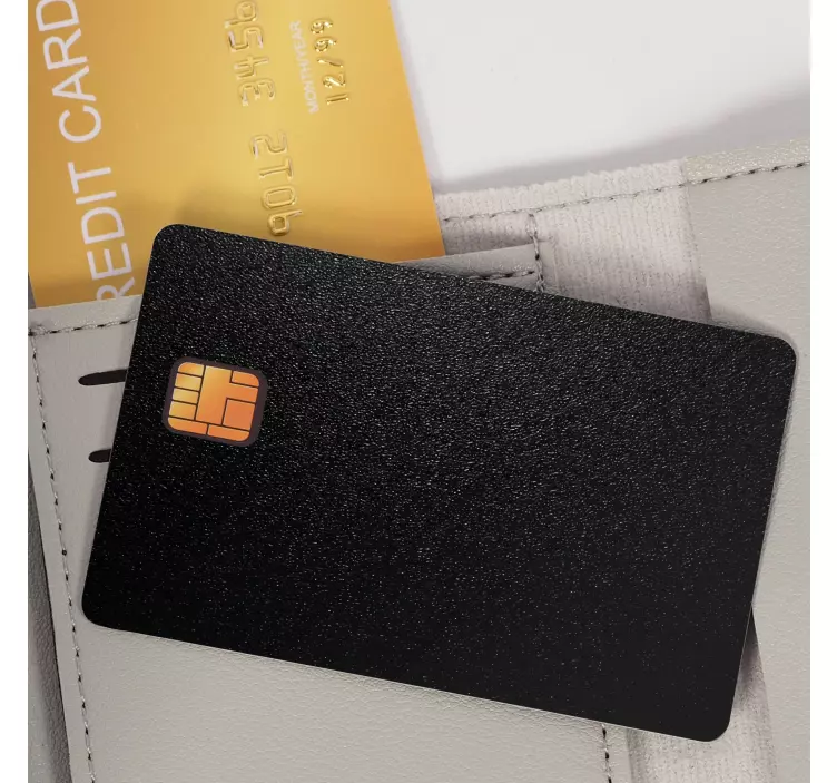 Sötét textúra háttér hitelkártya matrica - TenStickers