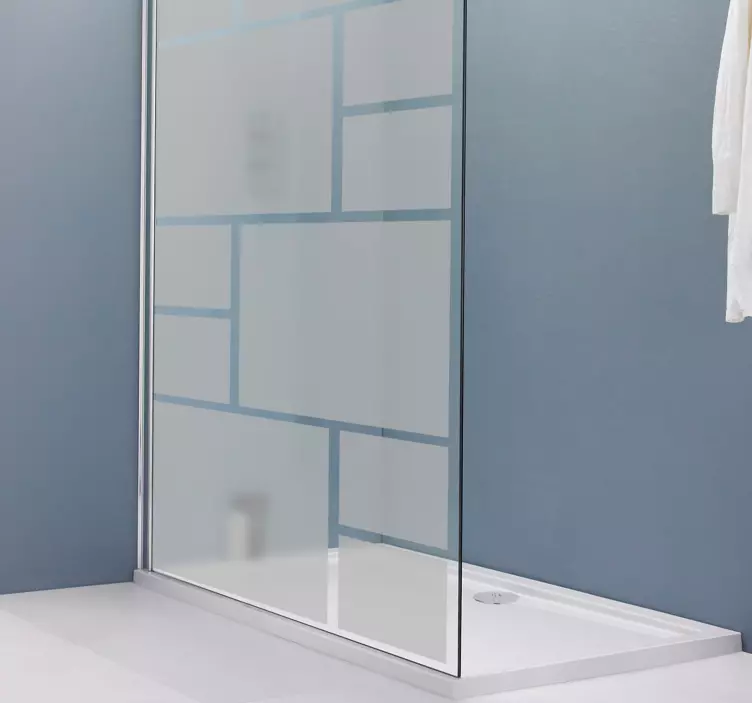 Monocolor csomag squadra zuhany képernyő matrica - TenStickers