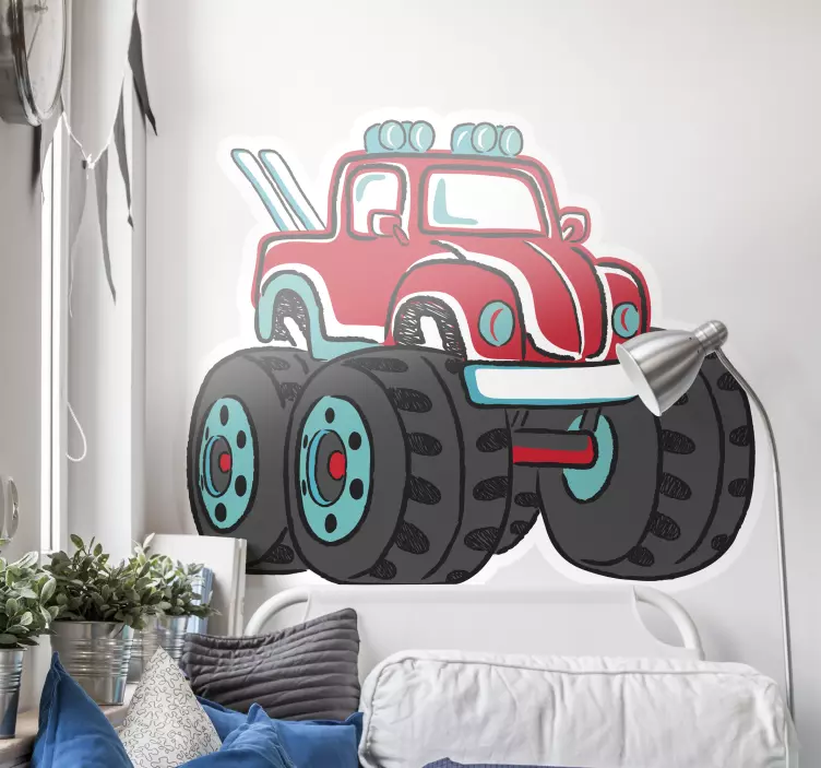 Monster truck car matrica - TenStickers