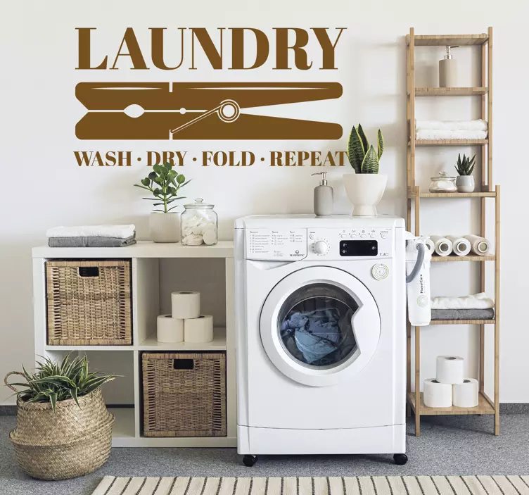 Mosodai ruhafogó idézetek matrica a falra - TenStickers