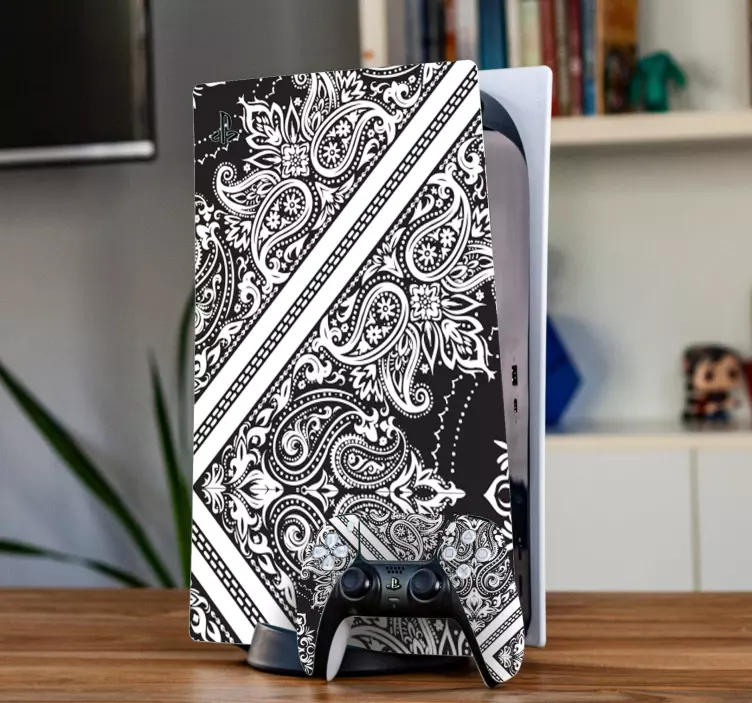 Motívumok keresztmetszetű playstation matricával - TenStickers