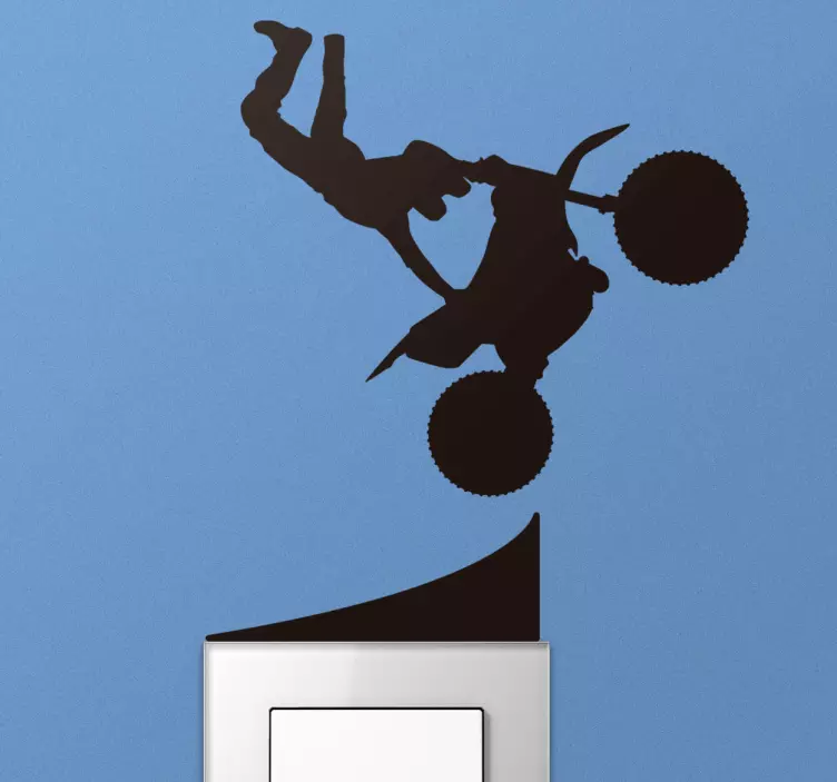 Motocross kapcsoló villanykapcsoló matrica - TenStickers