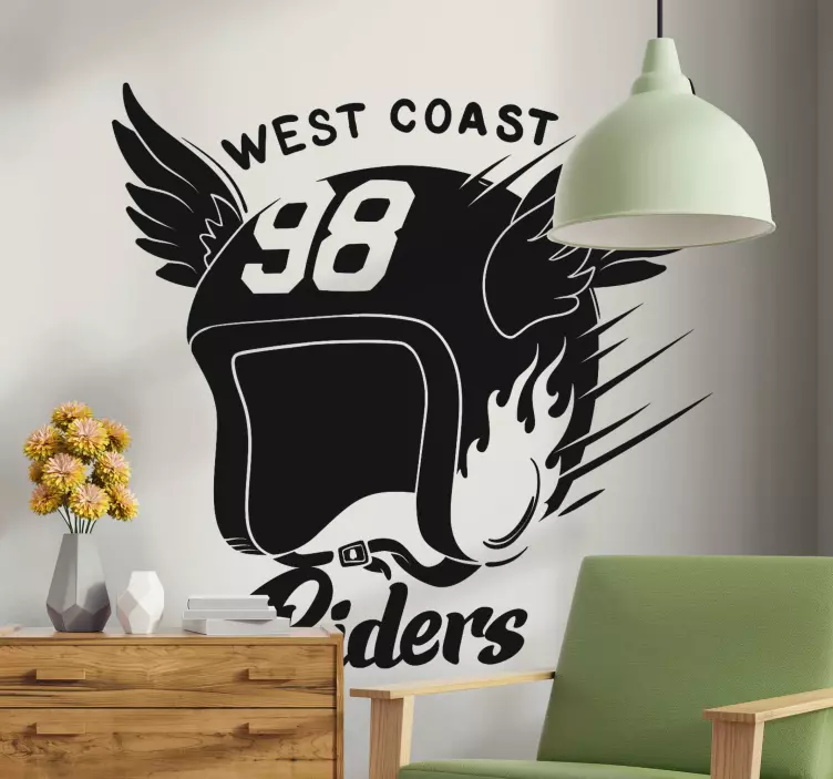 Motoros banda motoros matrica - TenStickers