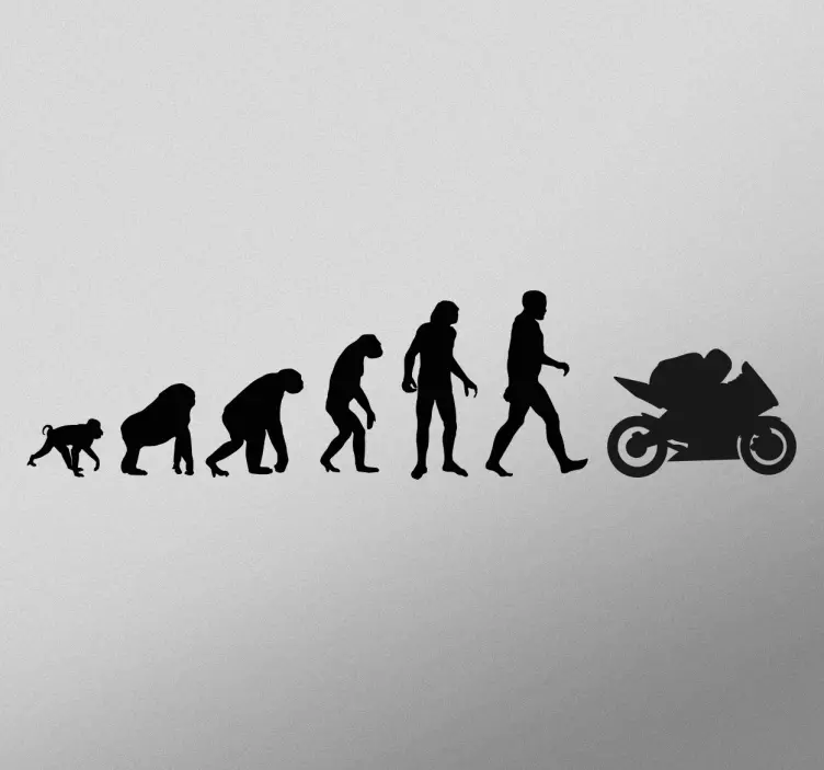 Motoros evolúció matrica - TenStickers