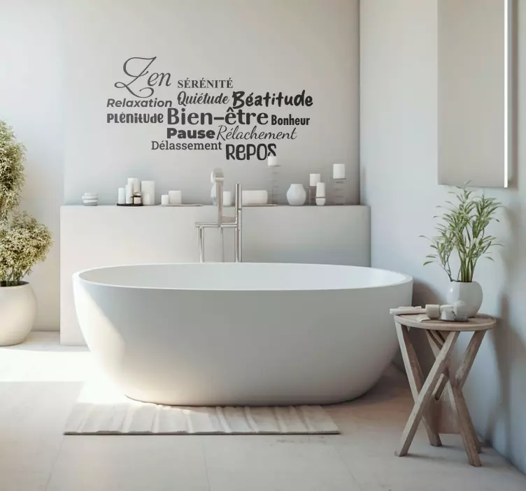 mots bonheur de bain erdei állatok falmatrica - TenStickers